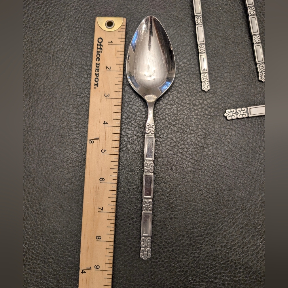 Oneida Community Madrid Flatware Stainless No Black Accent Serving 43 Pc - Picture 11 of 15